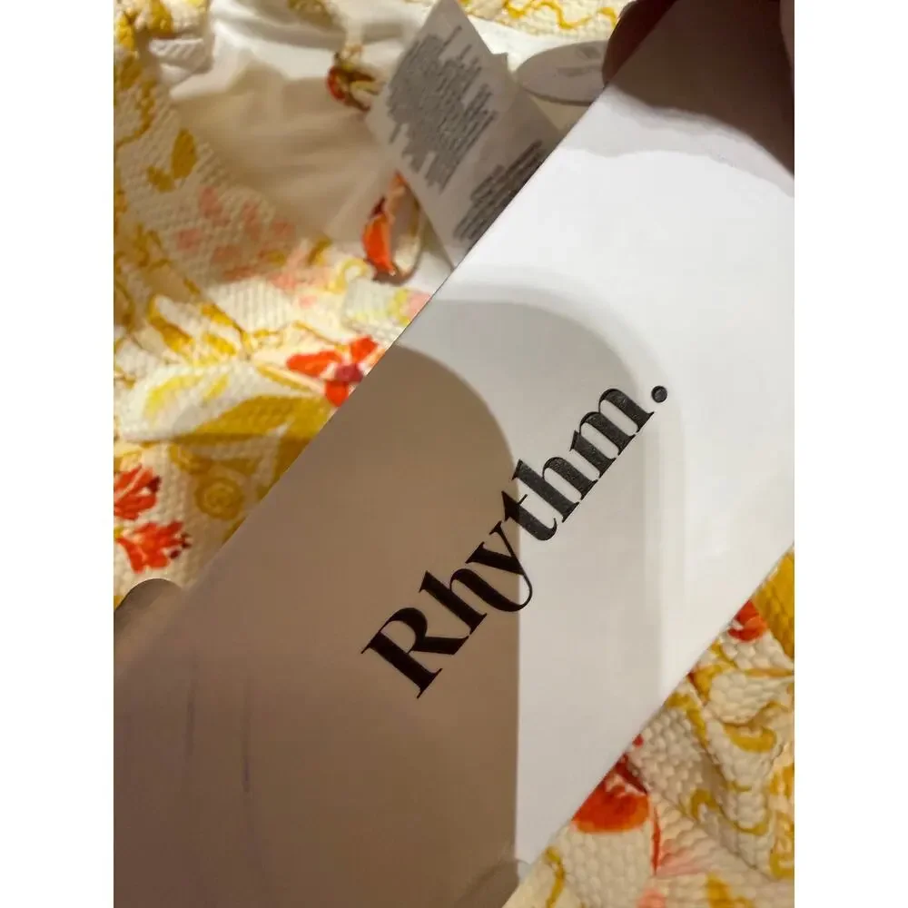 NWT Rhythm Wildflower Scrunched Side One-Piece Swimsuit Size 10